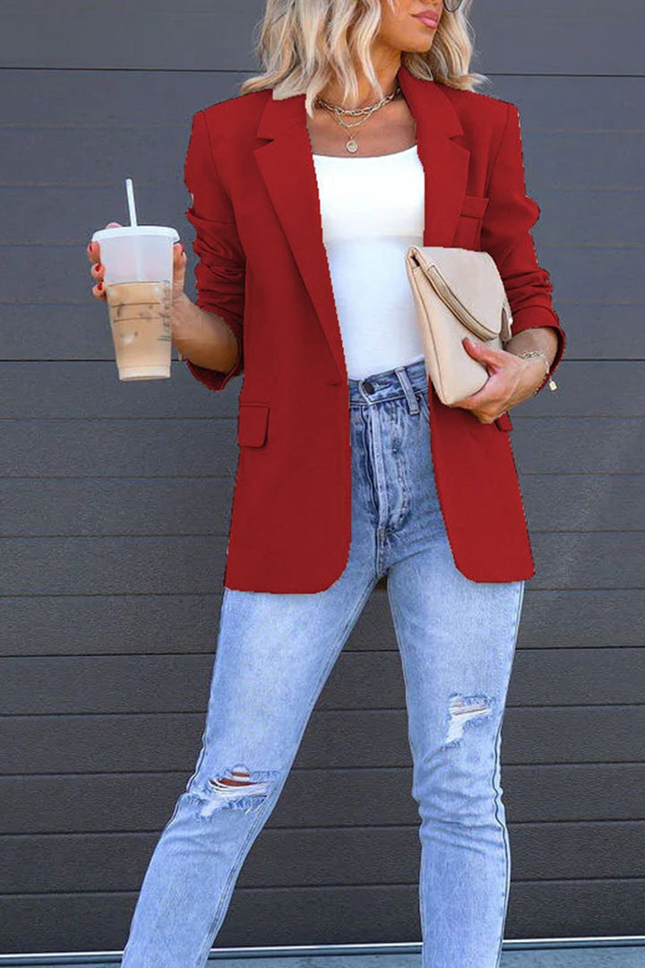 Drune | mittellanger Blazer mit Revers