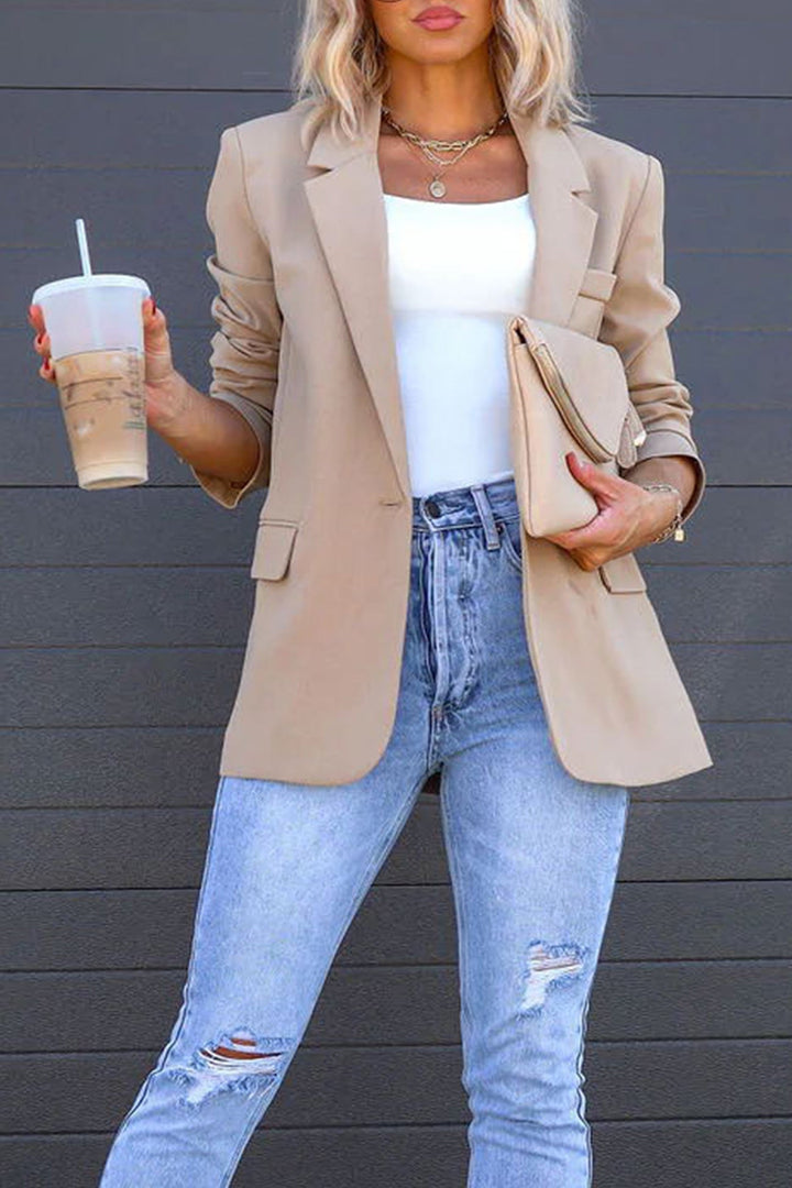 Drune | mittellanger Blazer mit Revers