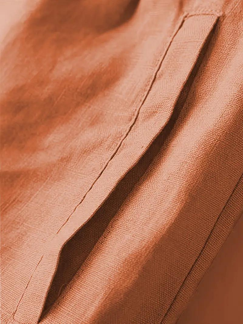 Drune | Sommershorts, elastische Taille, lockere Passform, Shorts mit hoher Taille, Damenbekleidung