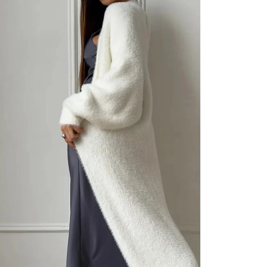 Drune | Damen Lange Strickjacke mit Lockere Passform