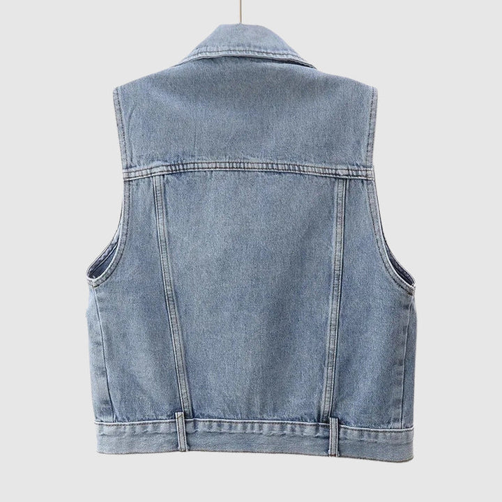 Drune - Denim Weste Mit Perle