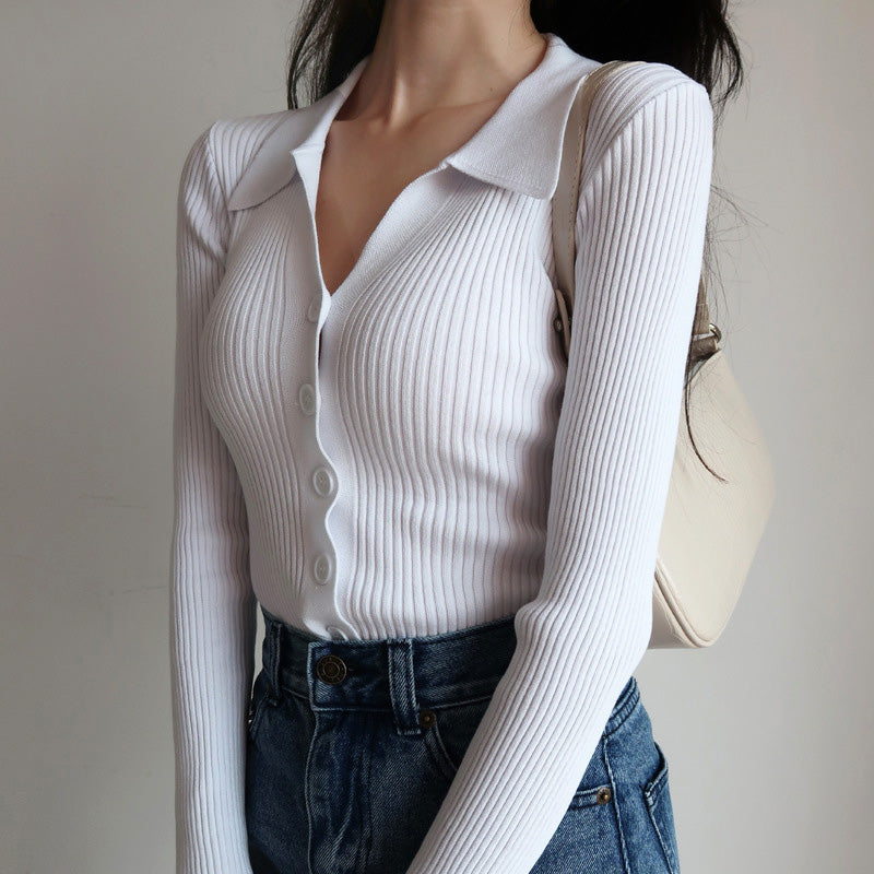 Drune | Ausschnitt Damen Slim-Fit Top