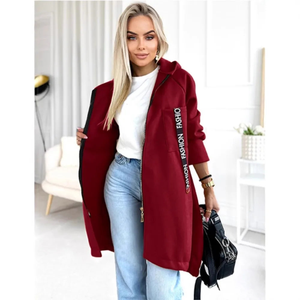 Drune | Fleece Hoodie Jacke - Damen Winterjacke