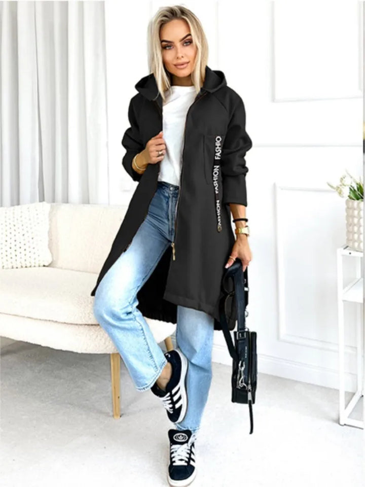 Drune | Fleece Hoodie Jacke - Damen Winterjacke