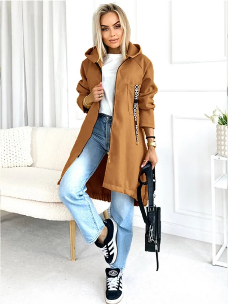 Drune | Fleece Hoodie Jacke - Damen Winterjacke
