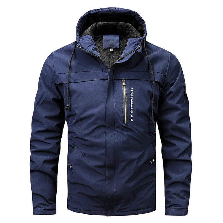 Drune | Sportliche Fleece Steppjacke mit Kapuze