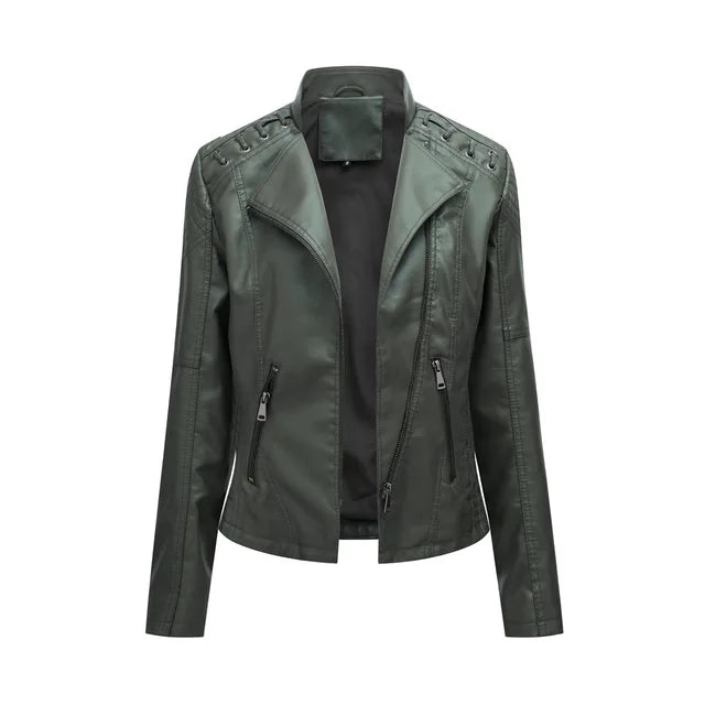 Drune - Glatte Lederjacke