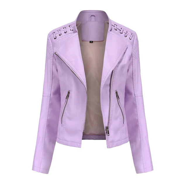 Drune - Glatte Lederjacke