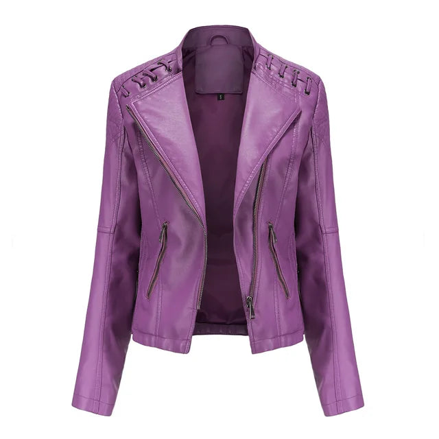 Drune - Glatte Lederjacke
