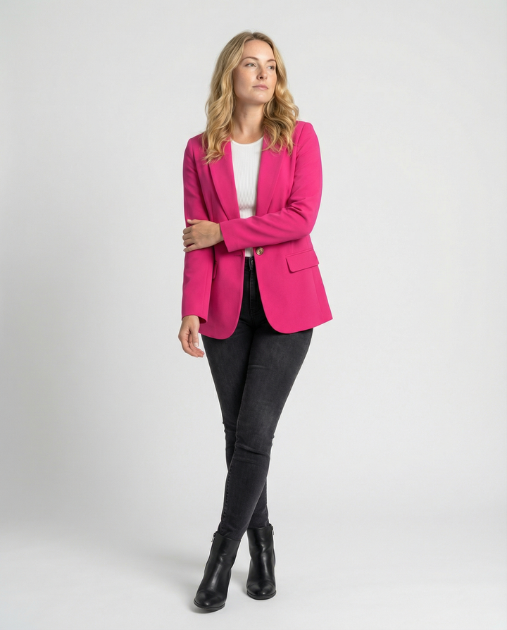 Damen Eleganter Blazer mit Perfekter Passform & Vielseitigem Stil | Drune