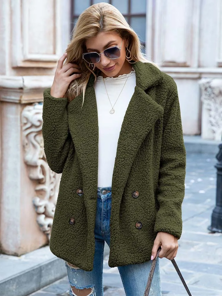 Drune | Warmer Teddy-Mantel für Frauen