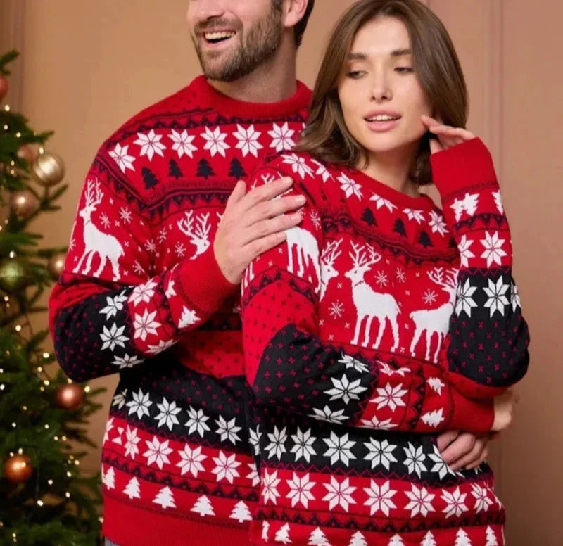 Drune | Weihnachtspullover - Unisex Winterpullover für Paare