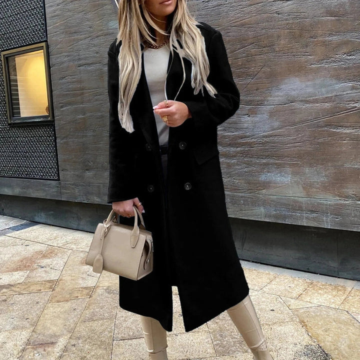 Drune | Damen Trenchcoat mit Doppelter Knopfreihe und Langer Passform