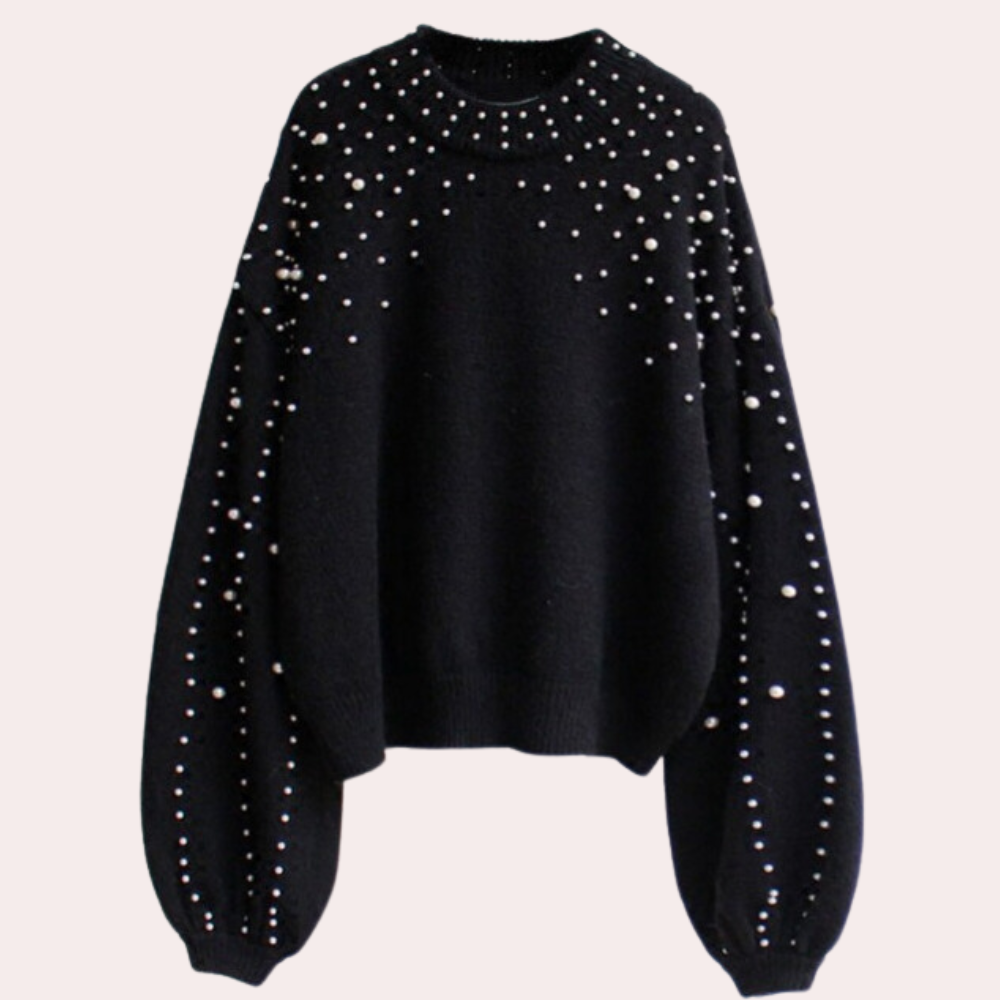 Drune | Stilvoller Damenpullover mit Perlen