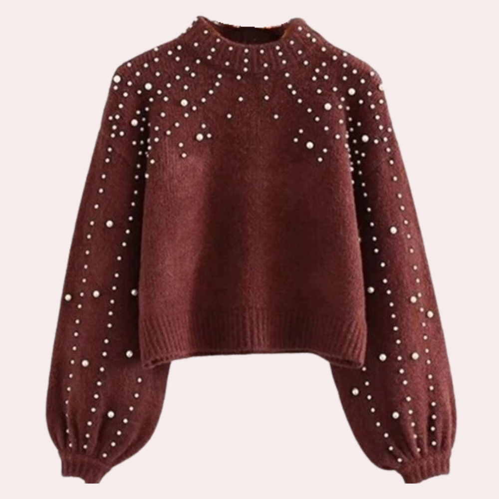 Drune | Damenpullover mit Perlen