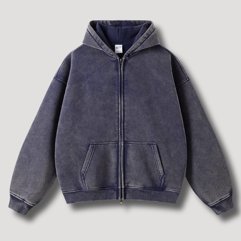 Drune - Oversize Kapuzenjacke im Vintage-Look