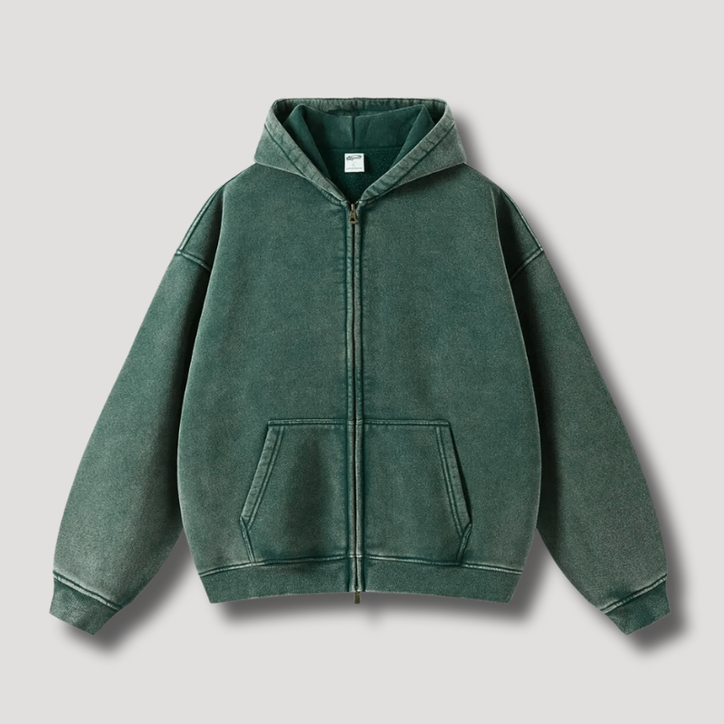 Drune - Oversize Kapuzenjacke im Vintage-Look