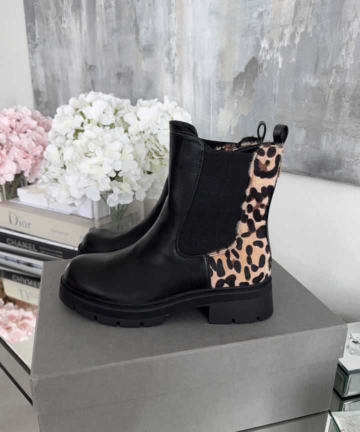 Drune | Stylische kniehohe Stiefel in Schwarz mit bequemem Innenfutter für den Alltag