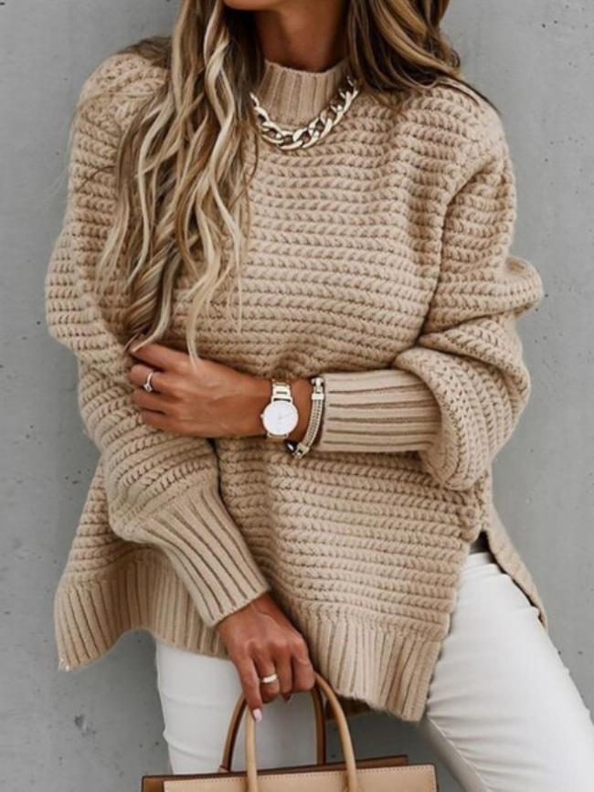 Drune | Strickpullover mit Lockerer Passform Acryl Warm und Modern