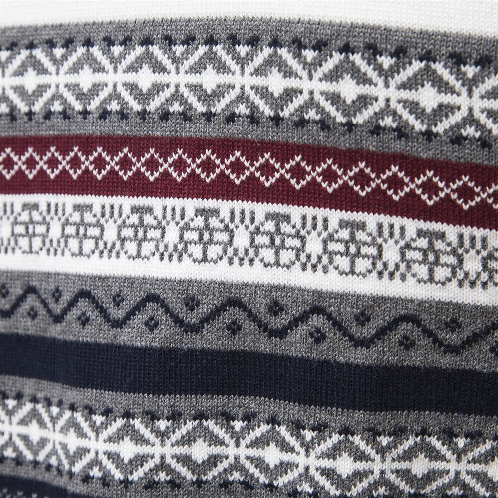 Drune | Sweatshirt - Herren Retro-Muster Sweatshirt mit bequemem und einzigartigem Design