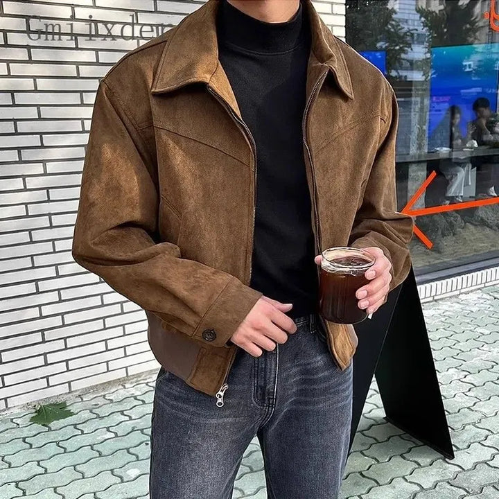 Drune | Weinlese Reißverschlussjacke Herbstjacke