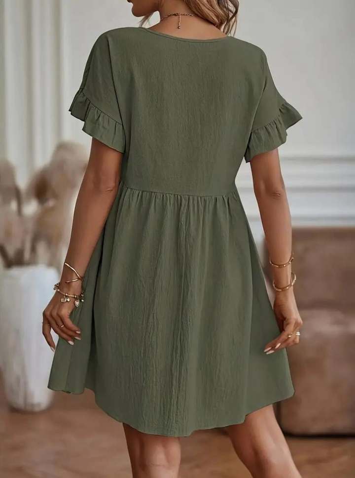Drune | Lässiges Hemd Mini Kleid