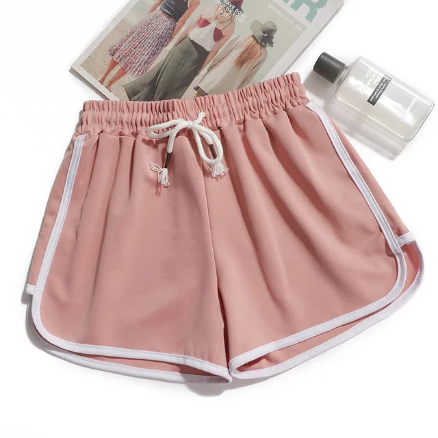 Drune | Damen Streifenshorts mit Atmungsaktivem, Elastischem Bund