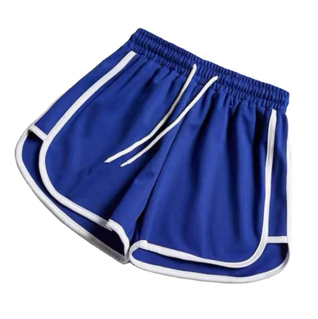 Drune | Damen Streifenshorts mit Atmungsaktivem, Elastischem Bund