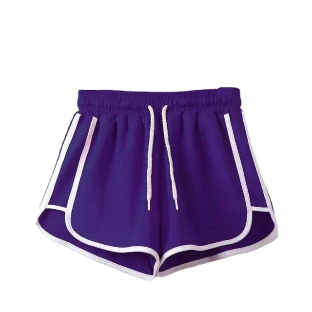 Drune | Damen Streifenshorts mit Atmungsaktivem, Elastischem Bund