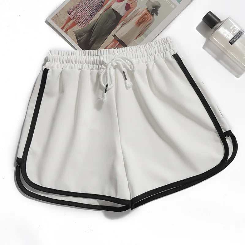 Drune | Damen Streifenshorts mit Atmungsaktivem, Elastischem Bund