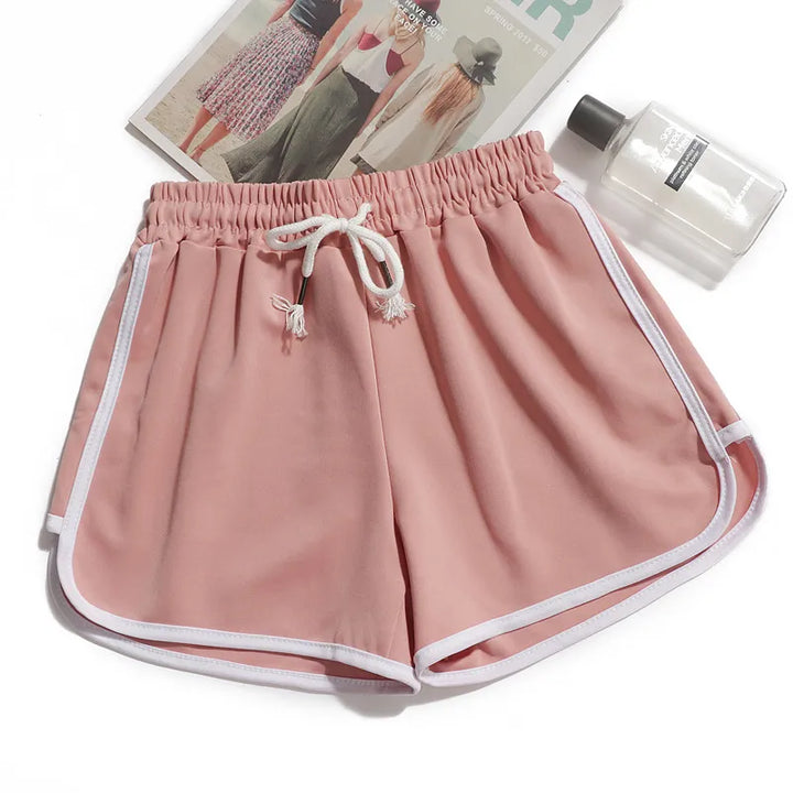 Drune | Damen Streifenshorts mit Atmungsaktivem, Elastischem Bund
