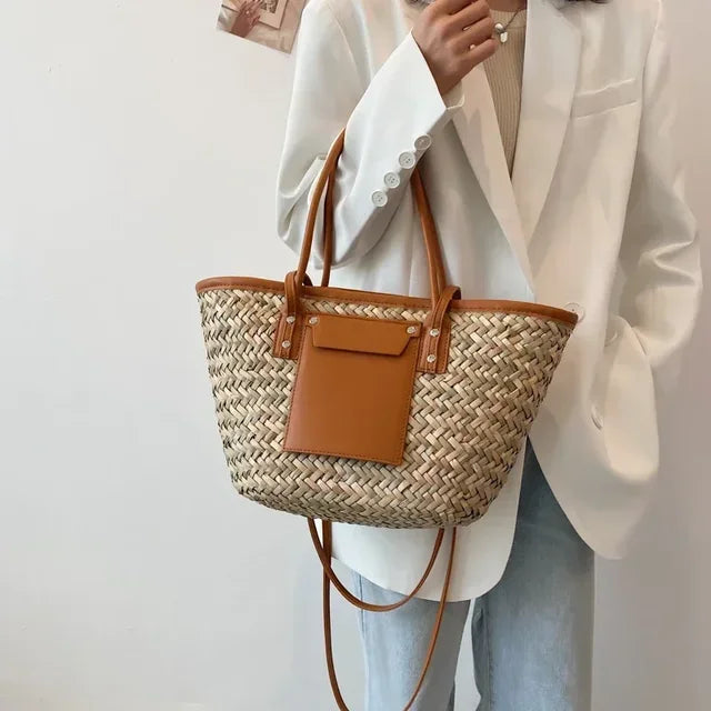 Drune | Große Handgefertigte Strandtasche