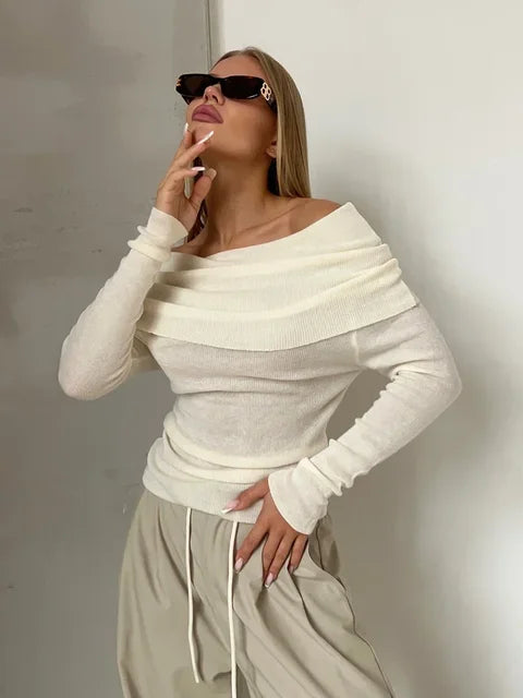Drune - Off Shoulder Pullover