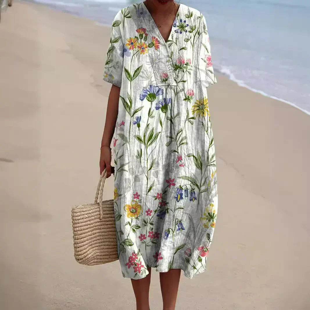 Drune | Buntes Baumwoll-Sommerkleid