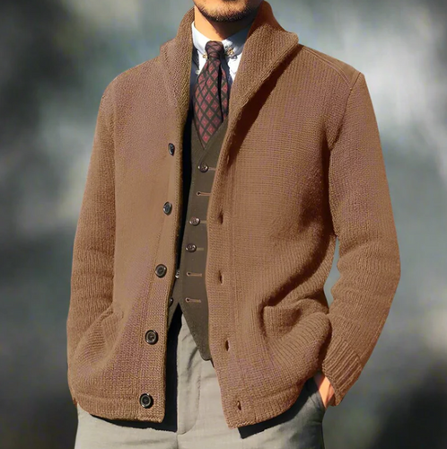Drune | Klassische Strickjacke für Herren mit Knöpfen