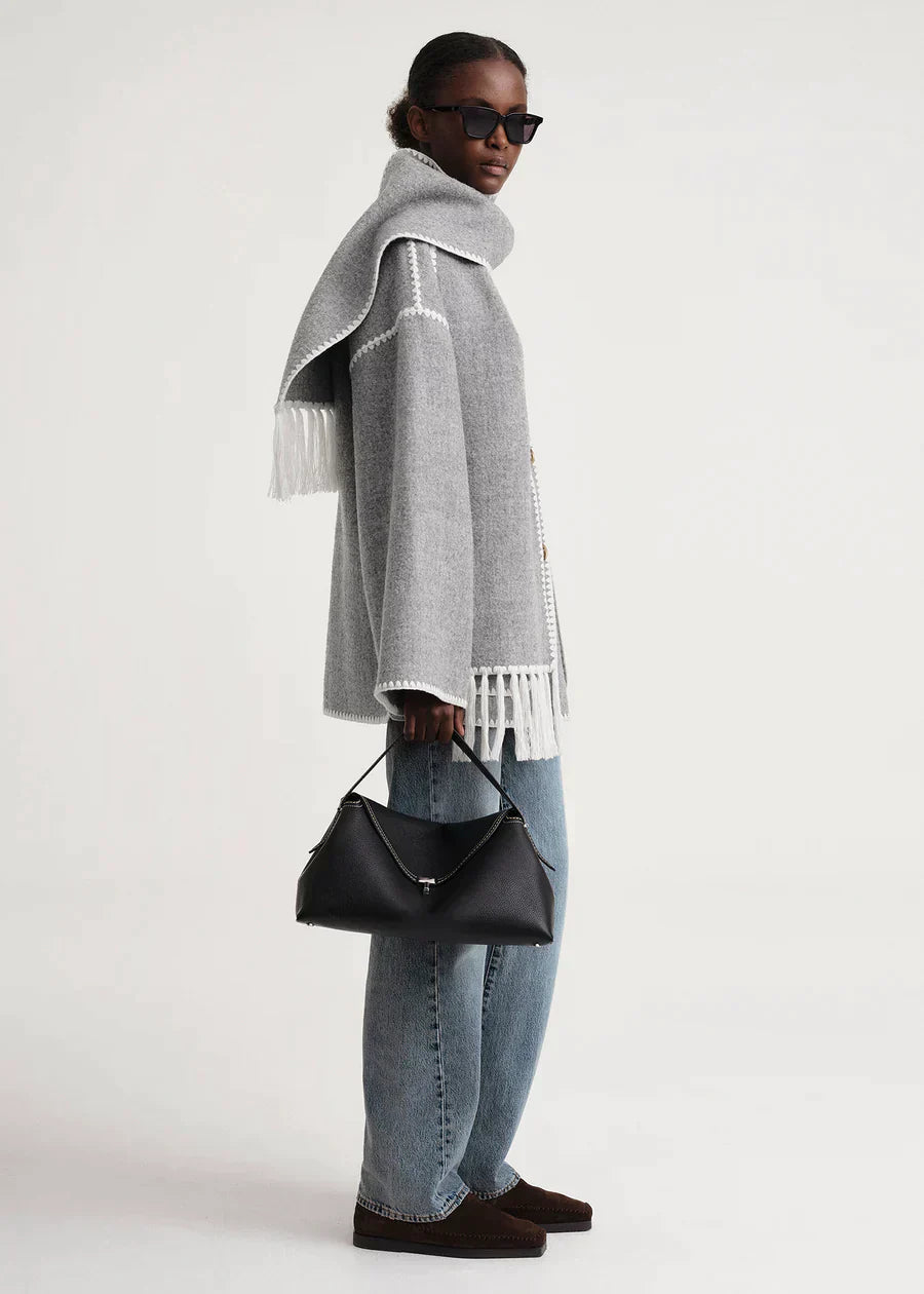Drune | Wollmantel für Damen Grau Elegant und Stilvoll