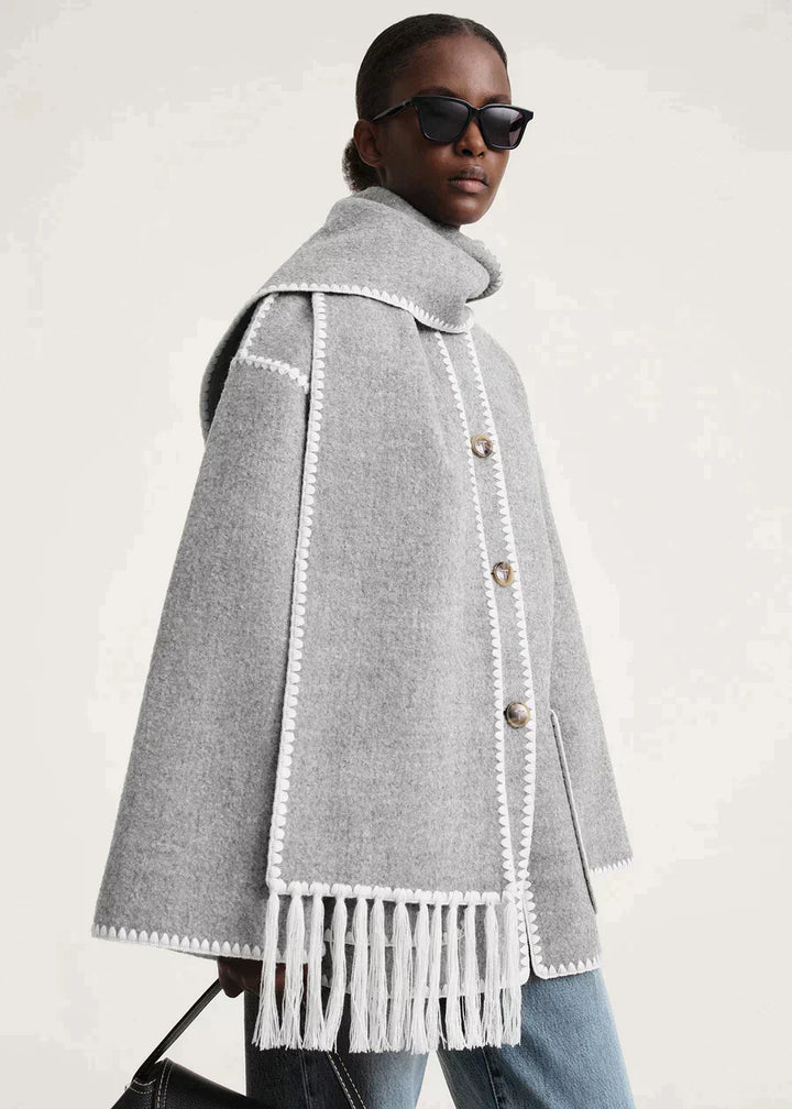 Drune | Wollmantel für Damen Grau Elegant und Stilvoll