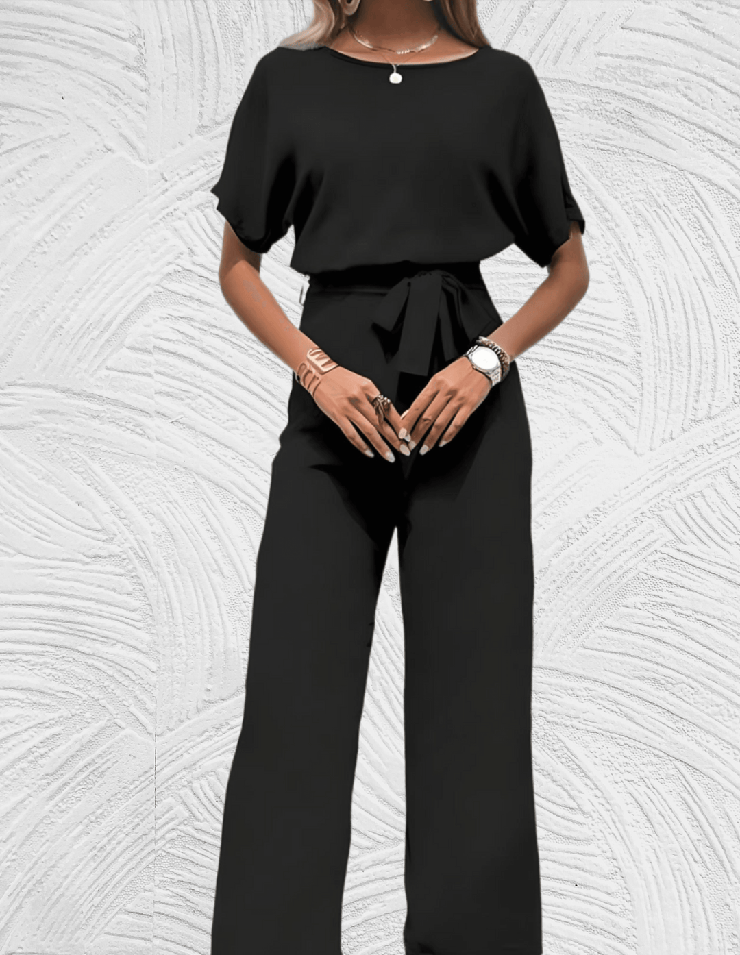 Drune | Schön Geschnittenes Jumpsuit mit Breiten Ärmeln