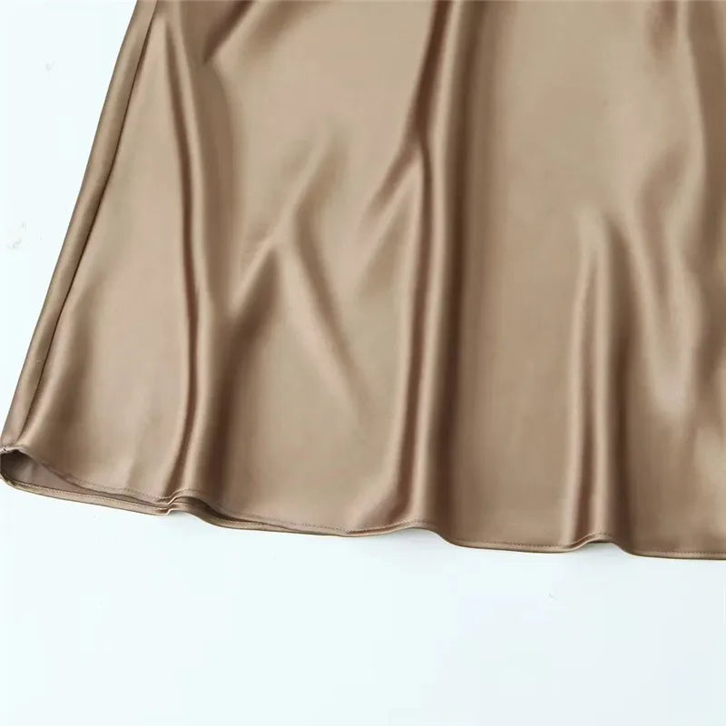 Drune | Elegante Satin-Midikleid