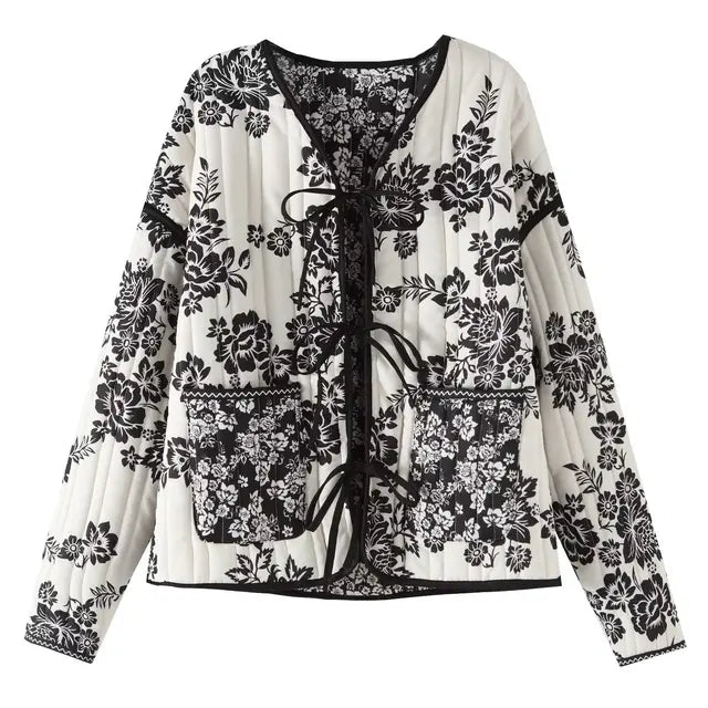 Drune | Vintage-Patchwork-Blumenjacke für Frauen