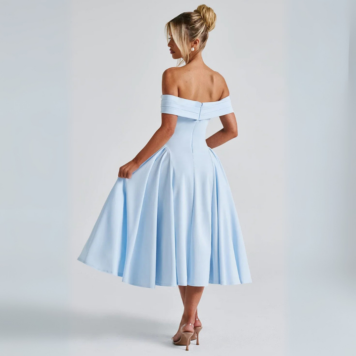 Drune | Midi-Kleid Elegant Blau