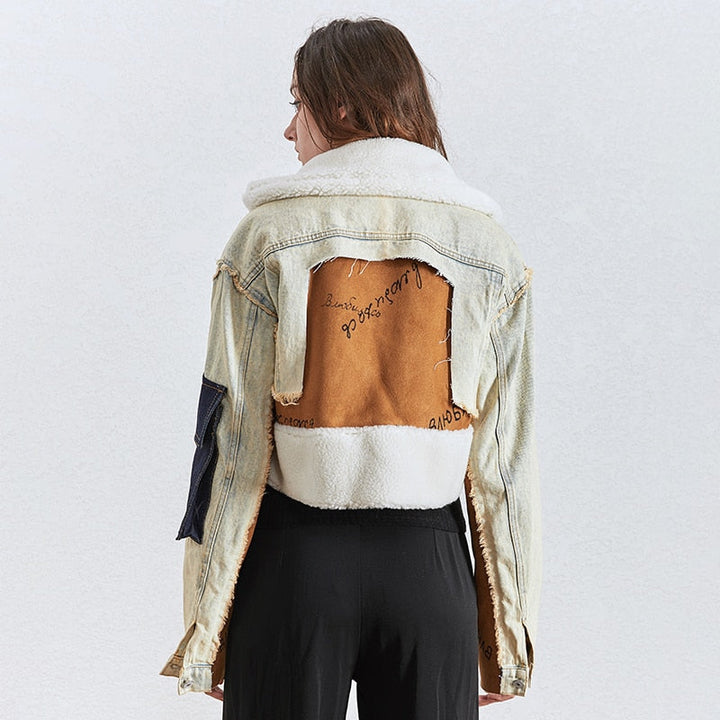 Drune | Got Caught Denim Crop Jacke