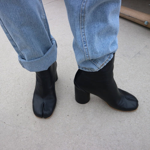 Drune | Stiefeletten - Damenstiefel mit geteilter Zehe