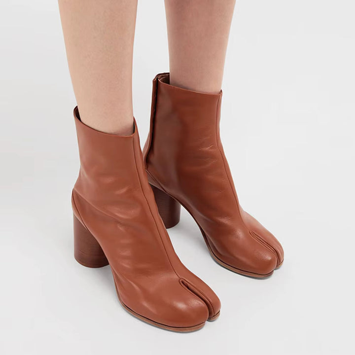 Drune | Stiefeletten - Damenstiefel mit geteilter Zehe