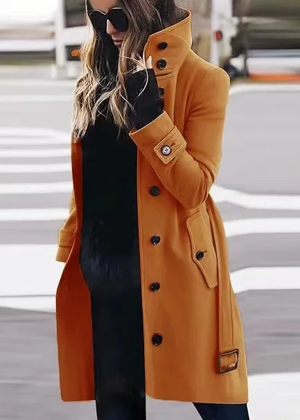Drune | Langer Wasserdichter Trenchcoat für Damen
