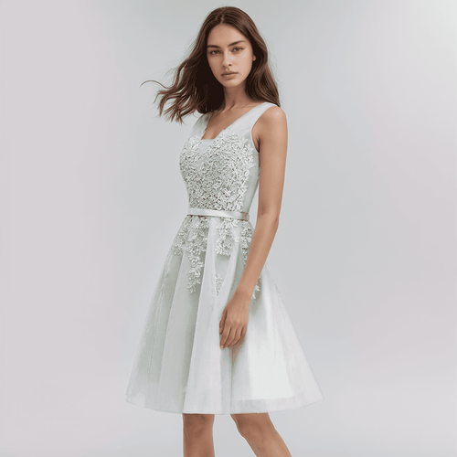 Drune | Spitzenapplikation Kleid Für Die Hochzeit