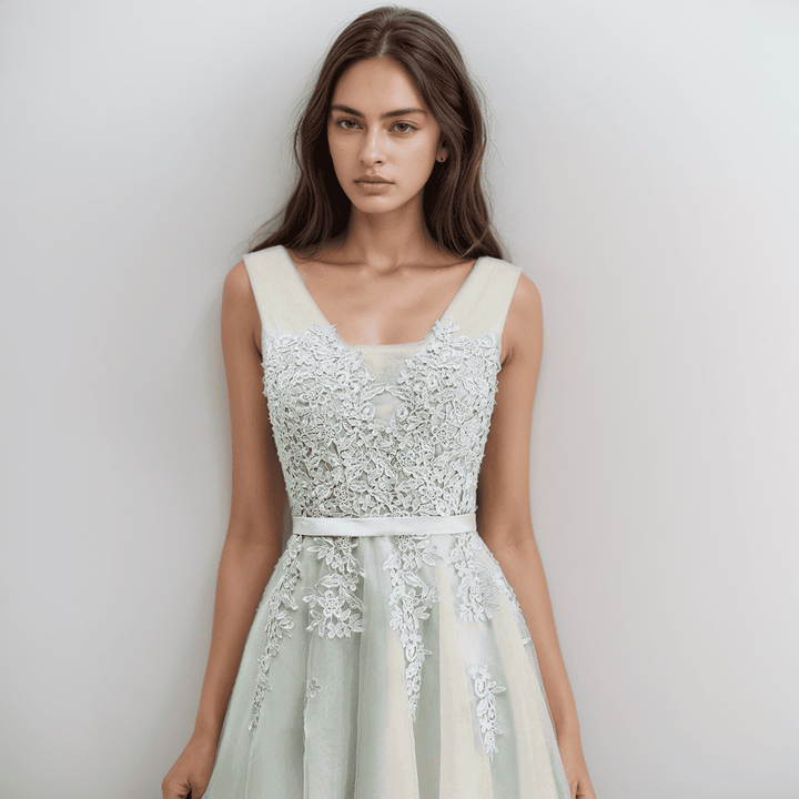 Drune | Spitzenapplikation Kleid Für Die Hochzeit