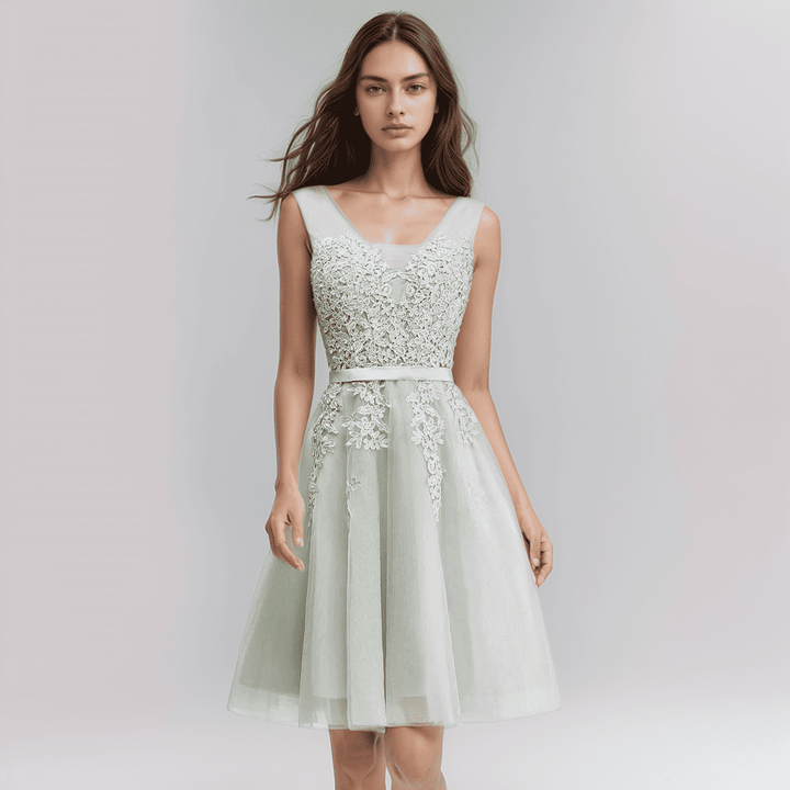 Drune | Spitzenapplikation Kleid Für Die Hochzeit