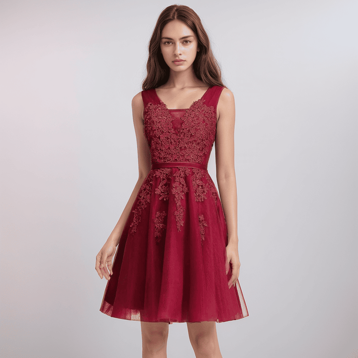 Drune | Spitzenapplikation Kleid Für Die Hochzeit