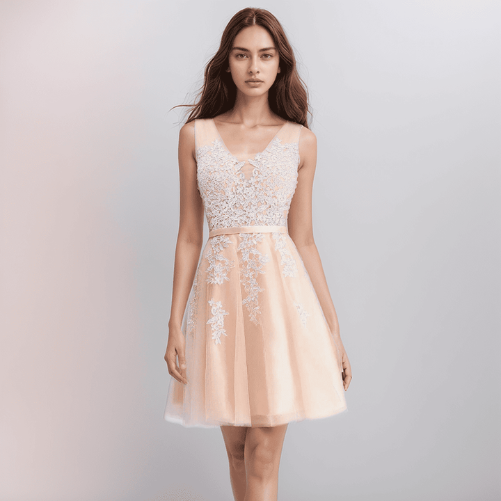 Drune | Spitzenapplikation Kleid Für Die Hochzeit
